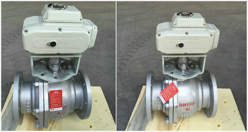 電動(dòng)鑄鋼球閥Q941F-16C，電動(dòng)鑄鋼法蘭球閥圖片