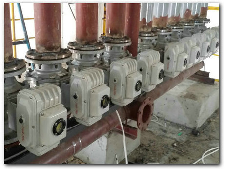 電動(dòng)法蘭球閥水應用