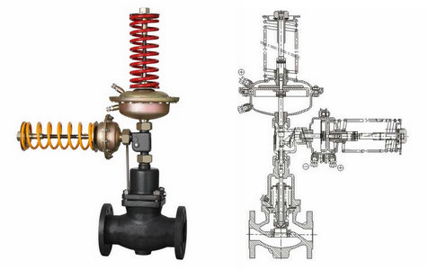自力式壓力、壓差組合閥結構圖